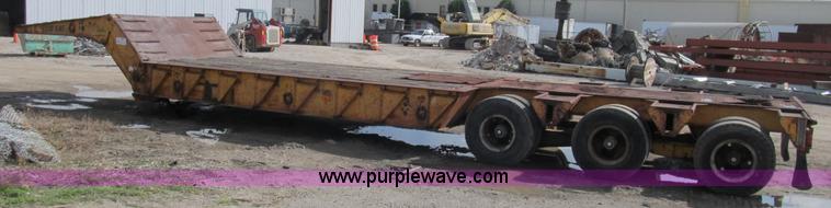 image for item B2904 1974 Load King power fold gooseneck trailer