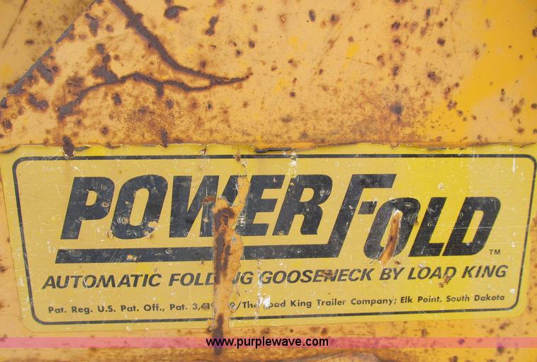 image for item B2904 1974 Load King power fold gooseneck trailer
