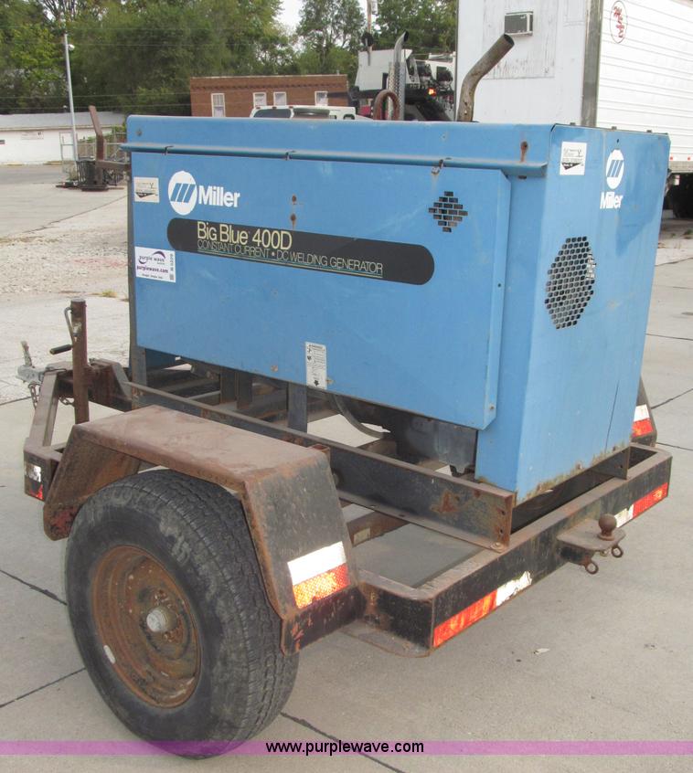 image for item B5229 Miller Big Blue 400D portable welder/generator