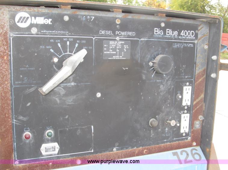 image for item B5229 Miller Big Blue 400D portable welder/generator