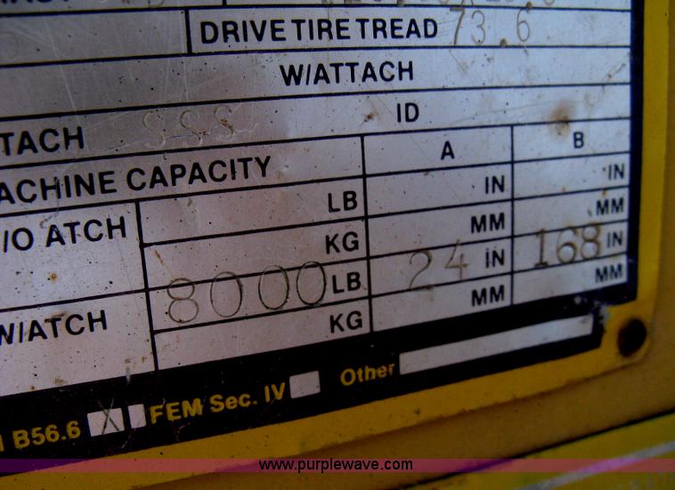 image for item B8162 Caterpillar R80 rough terrain forklift