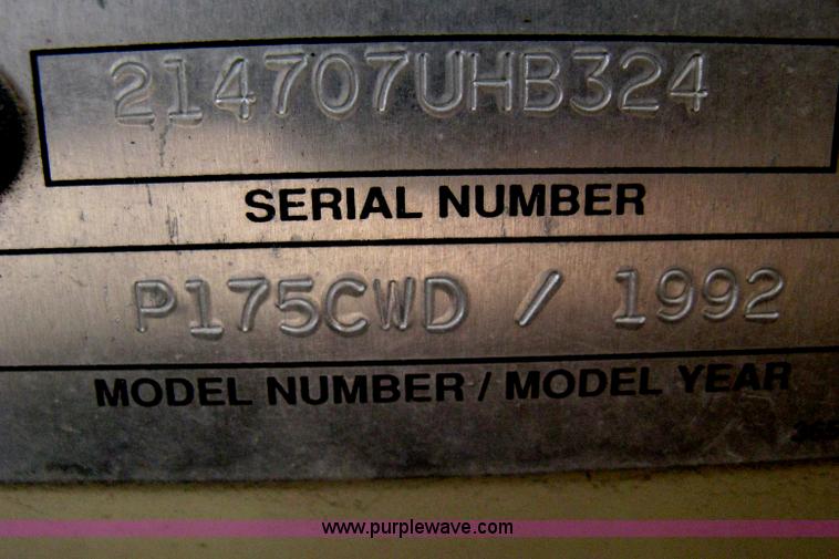 image for item B8170 1992 Ingersoll-Rand 175 mobile compressor