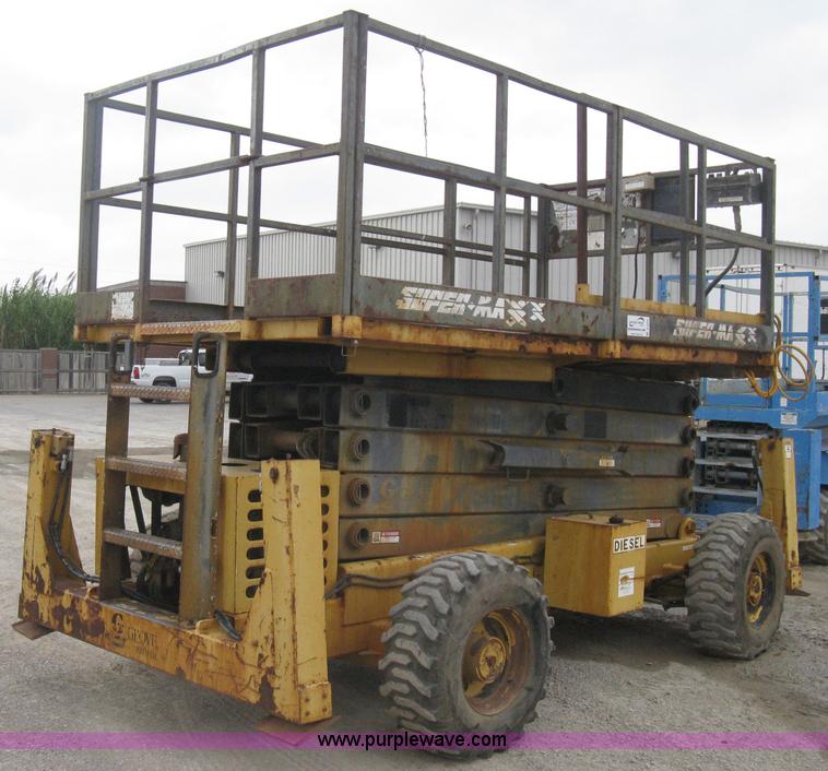 image for item B8295 1995 Grove SuperMax SM4688XT rough terrain scissor lift