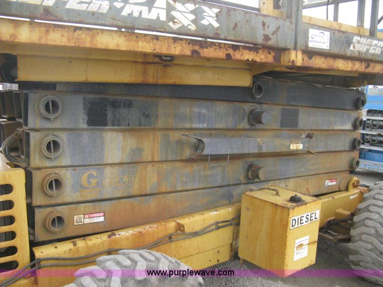 image for item B8295 1995 Grove SuperMax SM4688XT rough terrain scissor lift