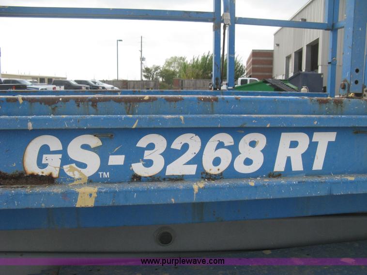 image for item B8298 2001 Genie GS-3268RT rough terrain scissor lift