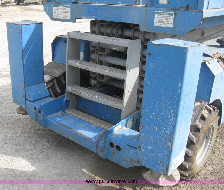 image for item B8298 2001 Genie GS-3268RT rough terrain scissor lift