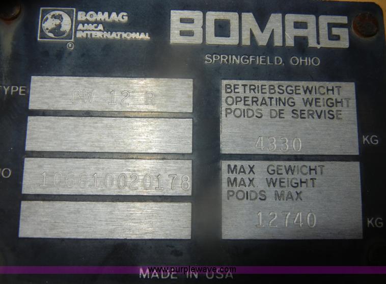 image for item D4941 Bomag BW12R pneumatic roller