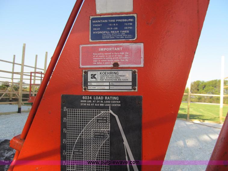 image for item E3532 Koehring 6034-2 telehandler