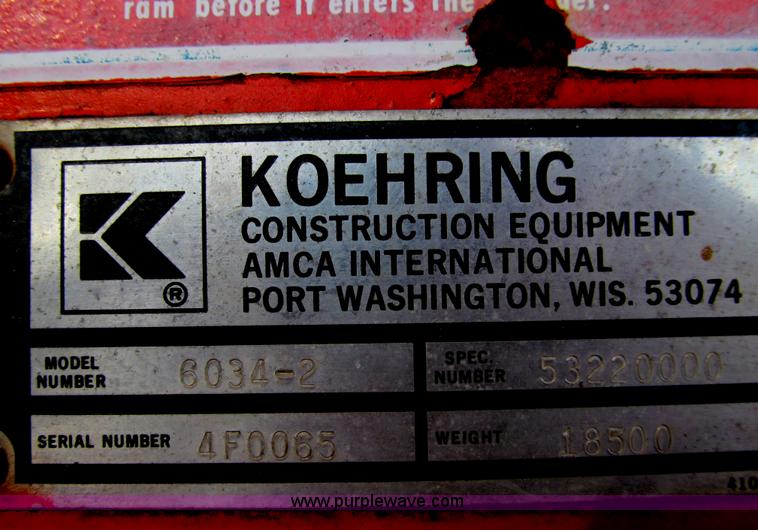image for item E3532 Koehring 6034-2 telehandler
