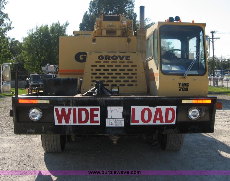 image for item F4578 1985 Grove TMS760 60 ton hydraulic crane with carrier