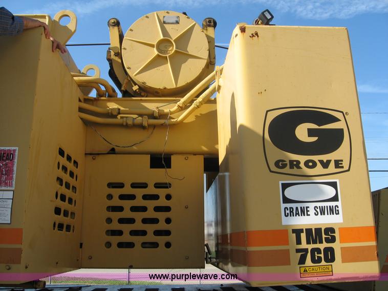 image for item F4578 1985 Grove TMS760 60 ton hydraulic crane with carrier