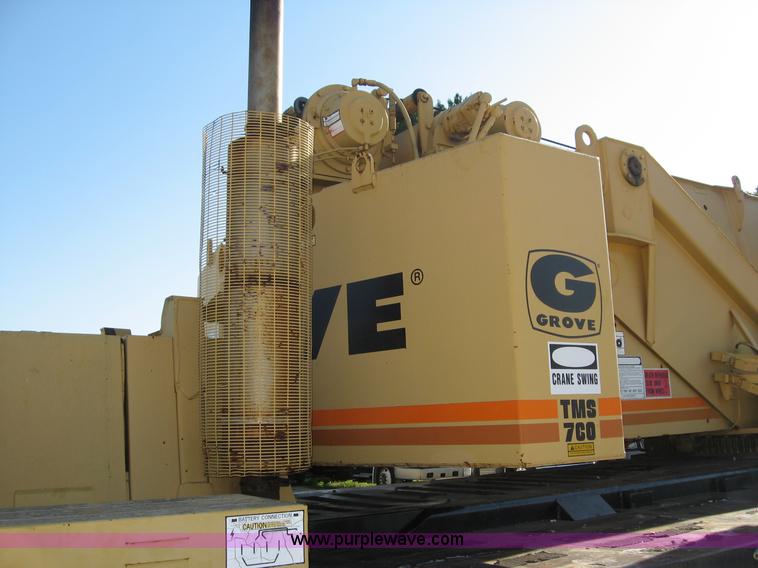 image for item F4578 1985 Grove TMS760 60 ton hydraulic crane with carrier