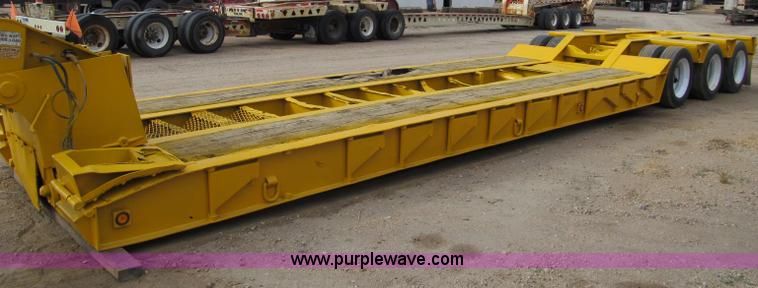 image for item F5529 1989 Trail King 50 ton lowboy trailer