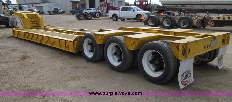 image for item F5529 1989 Trail King 50 ton lowboy trailer