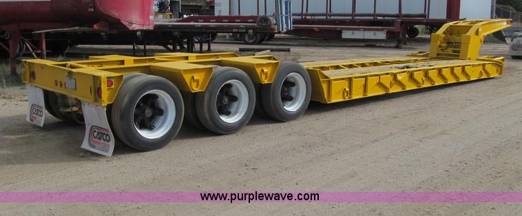 image for item F5529 1989 Trail King 50 ton lowboy trailer