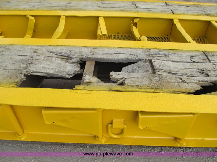 image for item F5529 1989 Trail King 50 ton lowboy trailer