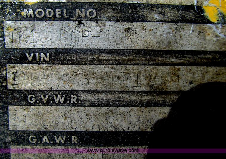 image for item F5529 1989 Trail King 50 ton lowboy trailer