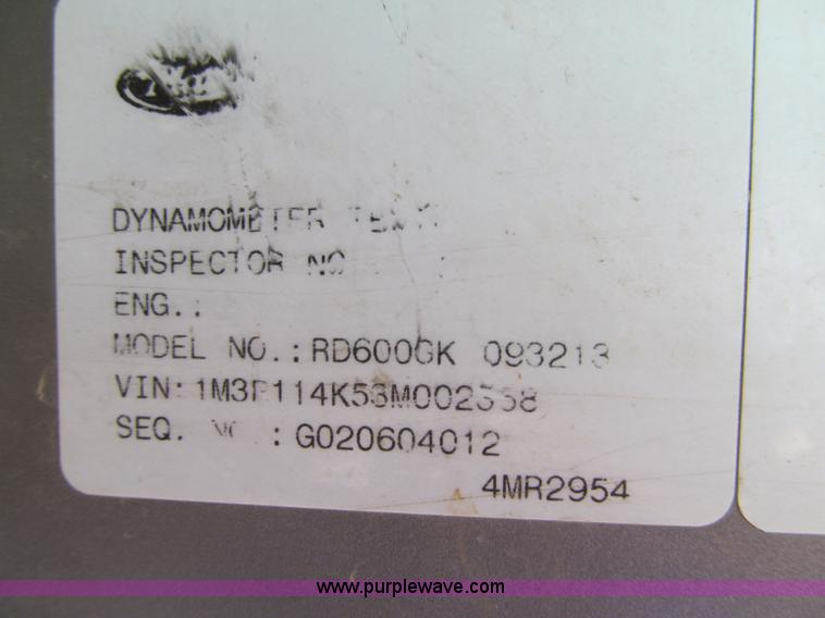 image for item F5531 2003 Mack RD600K semi truck