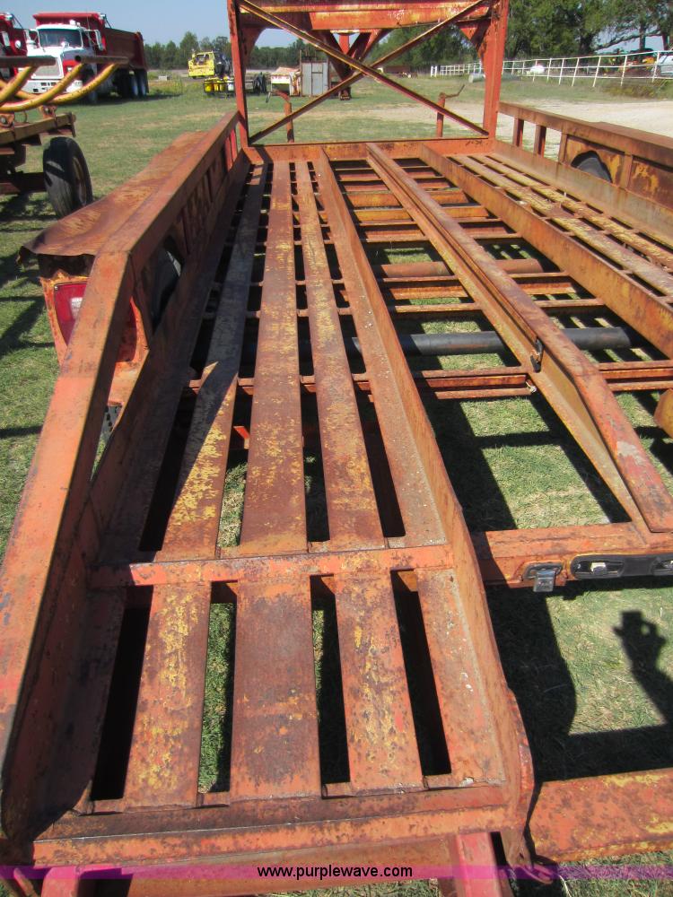 image for item F6518 1982 Chief 17'L x 84"W backhoe trailer