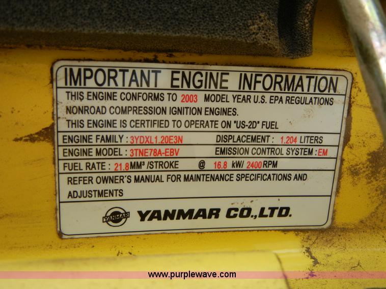 image for item F7504 Yanmar Global ViO27-2 mini excavator