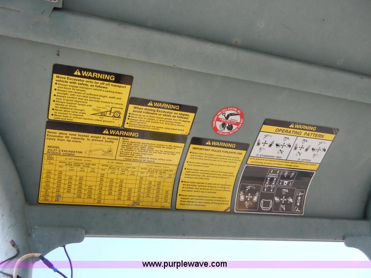 image for item F7504 Yanmar Global ViO27-2 mini excavator