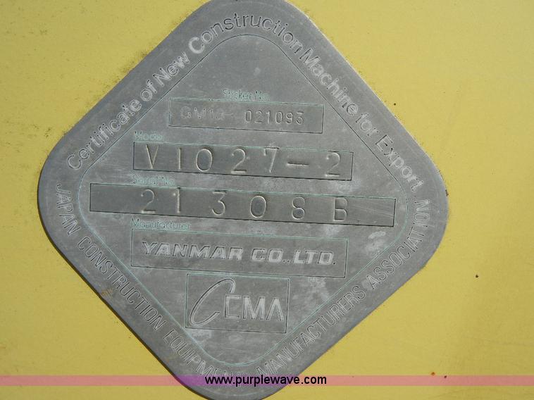 image for item F7504 Yanmar Global ViO27-2 mini excavator