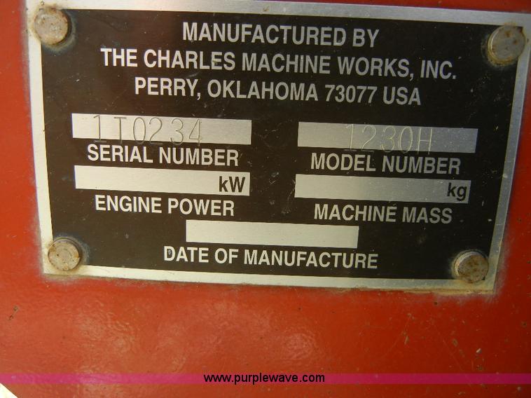 image for item F7514 Ditch Witch 1230H walk behind trencher