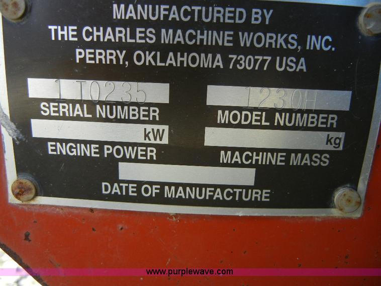 image for item F7515 Ditch Witch 1230H walk behind trencher