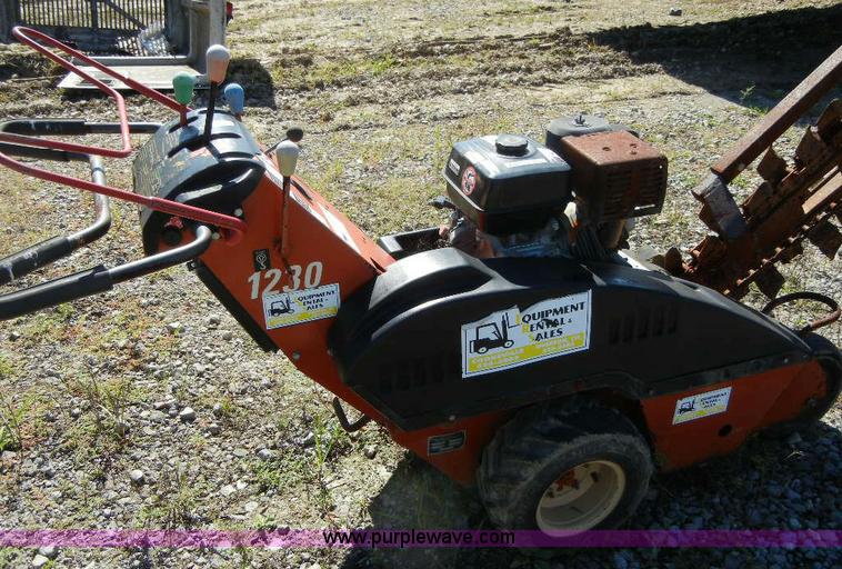 image for item F7515 Ditch Witch 1230H walk behind trencher
