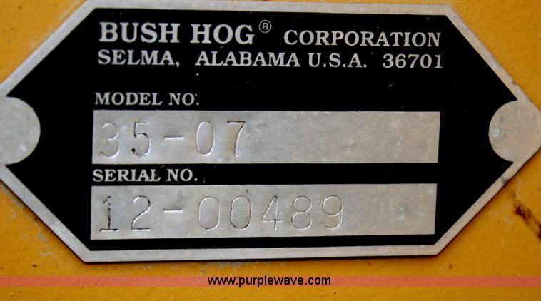 image for item U9578 Bush Hog 7' rear blade