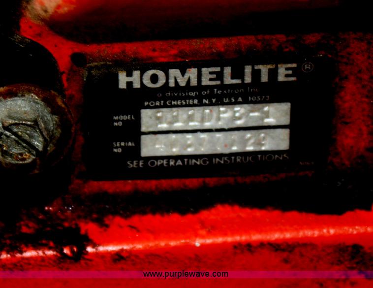 image for item U9580 Homelite 3" trash pump