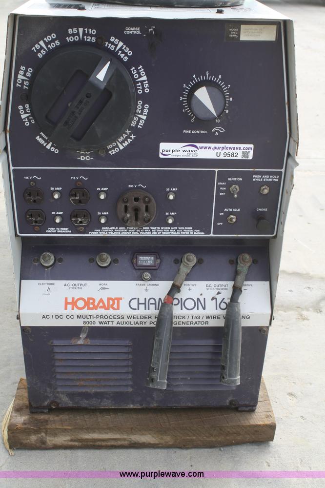 Hobart Champion 16 portable welder in Wathena, KS Item U9582 sold