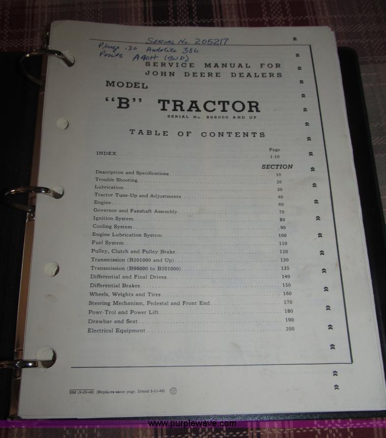 image for item B5247 1947 John Deere B tractor