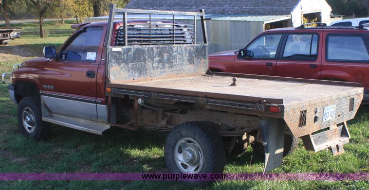 image for item F2697 1994 Dodge Ram 2500 flatbed pickup truck