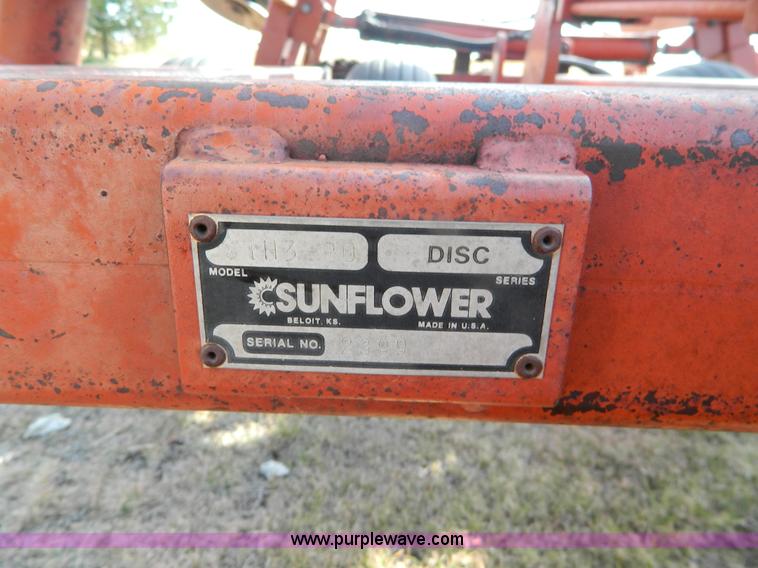 image for item G7510 Sunflower 1330 20' disk