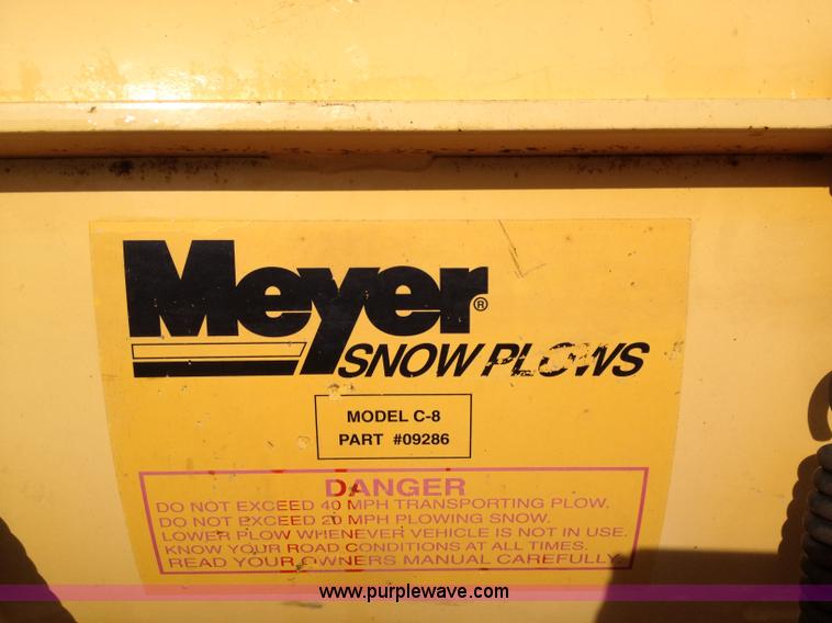 image for item B1519 Meyer C-8 snow plow