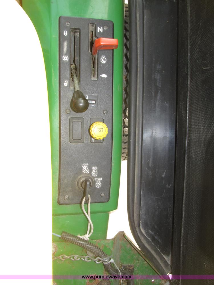 image for item B5227 2003 John Deere F725 front mount snow thrower/mower