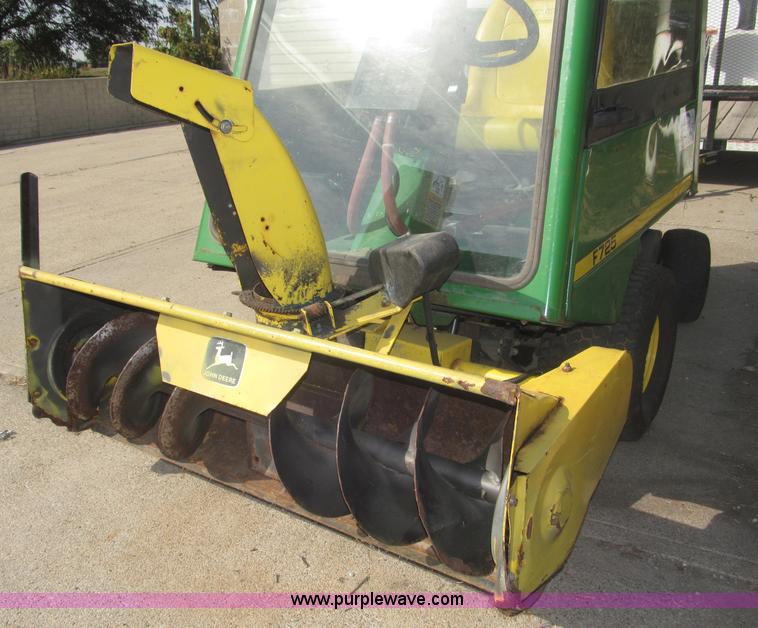 image for item B5227 2003 John Deere F725 front mount snow thrower/mower