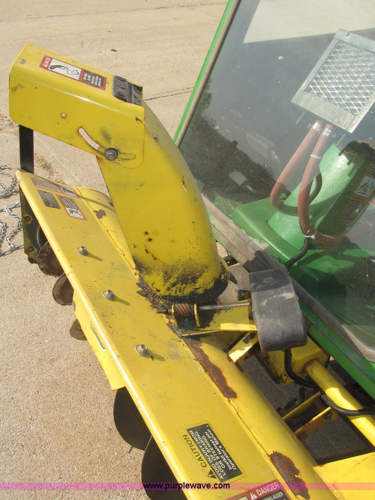 image for item B5227 2003 John Deere F725 front mount snow thrower/mower