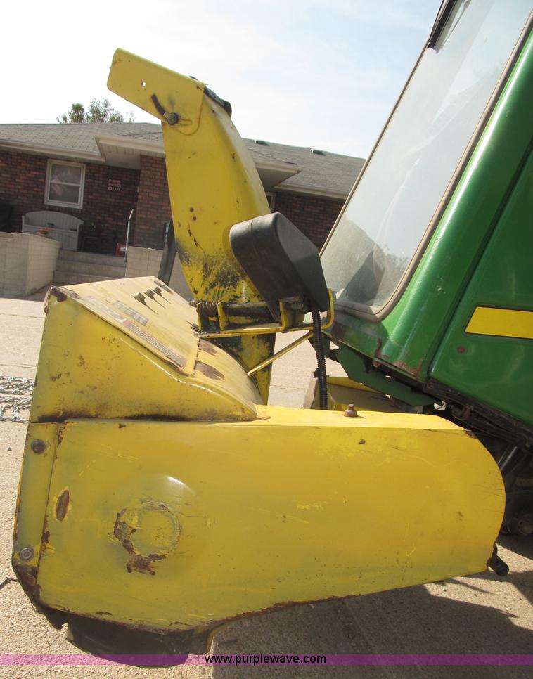 image for item B5227 2003 John Deere F725 front mount snow thrower/mower