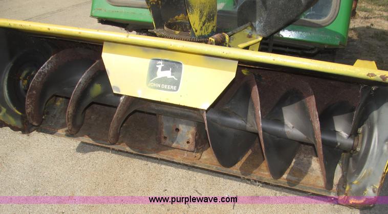 image for item B5227 2003 John Deere F725 front mount snow thrower/mower