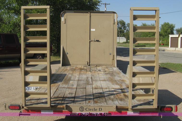 image for item B8146 2009 Circle D multi-purpose gooseneck flatbed trailer