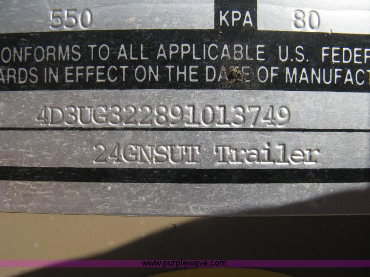 image for item B8146 2009 Circle D multi-purpose gooseneck flatbed trailer