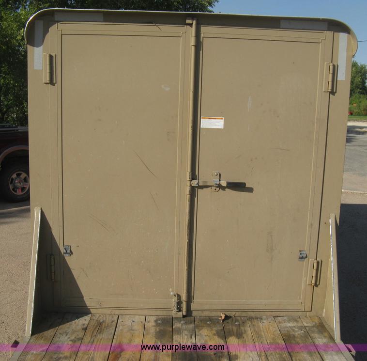 image for item B8146 2009 Circle D multi-purpose gooseneck flatbed trailer