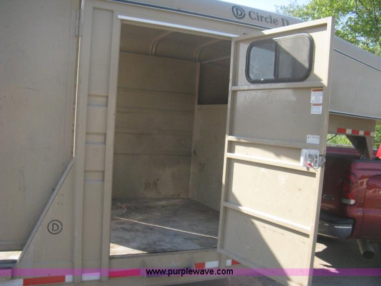 image for item B8146 2009 Circle D multi-purpose gooseneck flatbed trailer