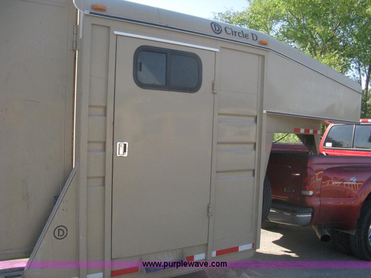 image for item B8146 2009 Circle D multi-purpose gooseneck flatbed trailer