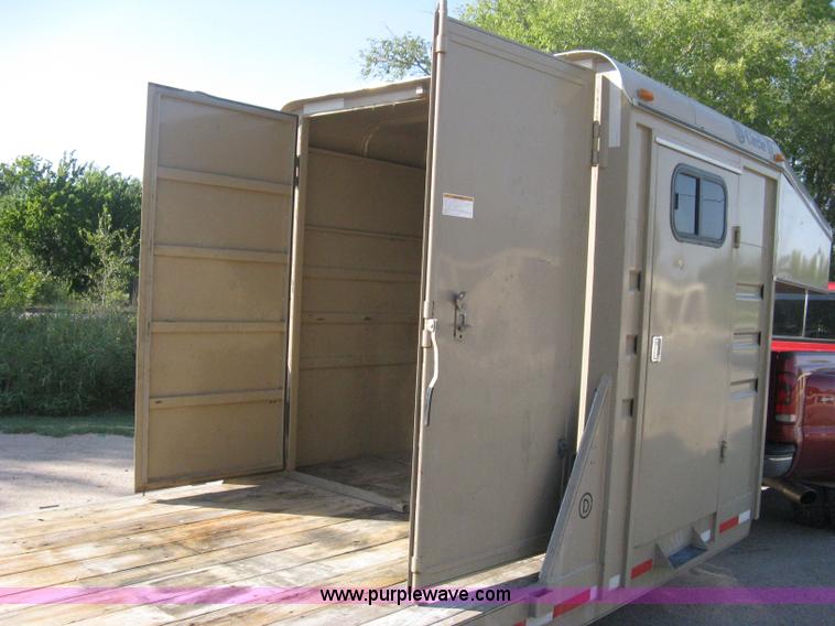 image for item B8146 2009 Circle D multi-purpose gooseneck flatbed trailer