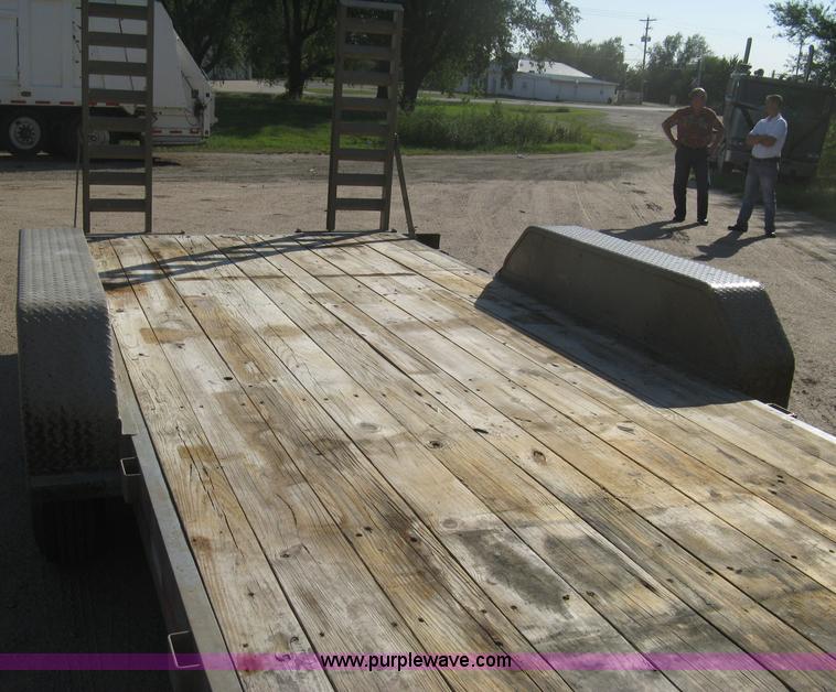 image for item B8146 2009 Circle D multi-purpose gooseneck flatbed trailer