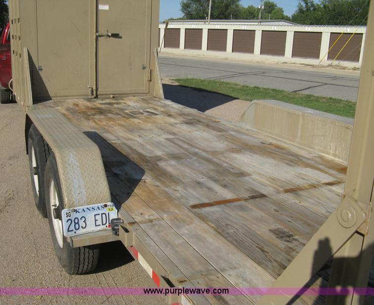 image for item B8146 2009 Circle D multi-purpose gooseneck flatbed trailer