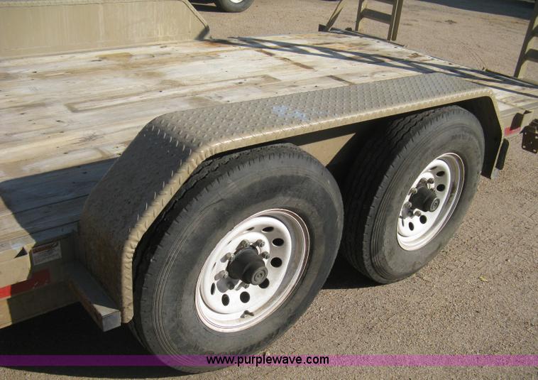 image for item B8146 2009 Circle D multi-purpose gooseneck flatbed trailer